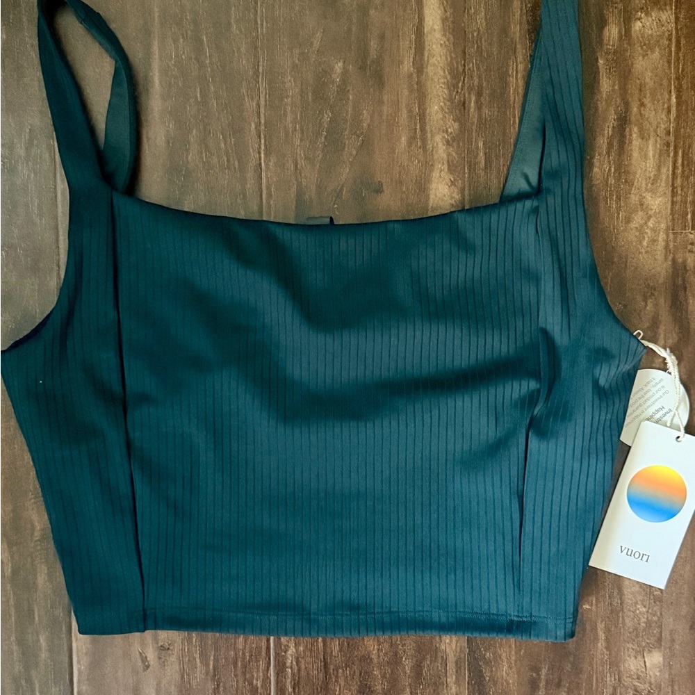 Vuori Forest Green SL Inversion Rib Support Tank - NEW